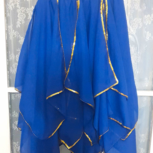 Bauchtanz rock blau mit - rock,